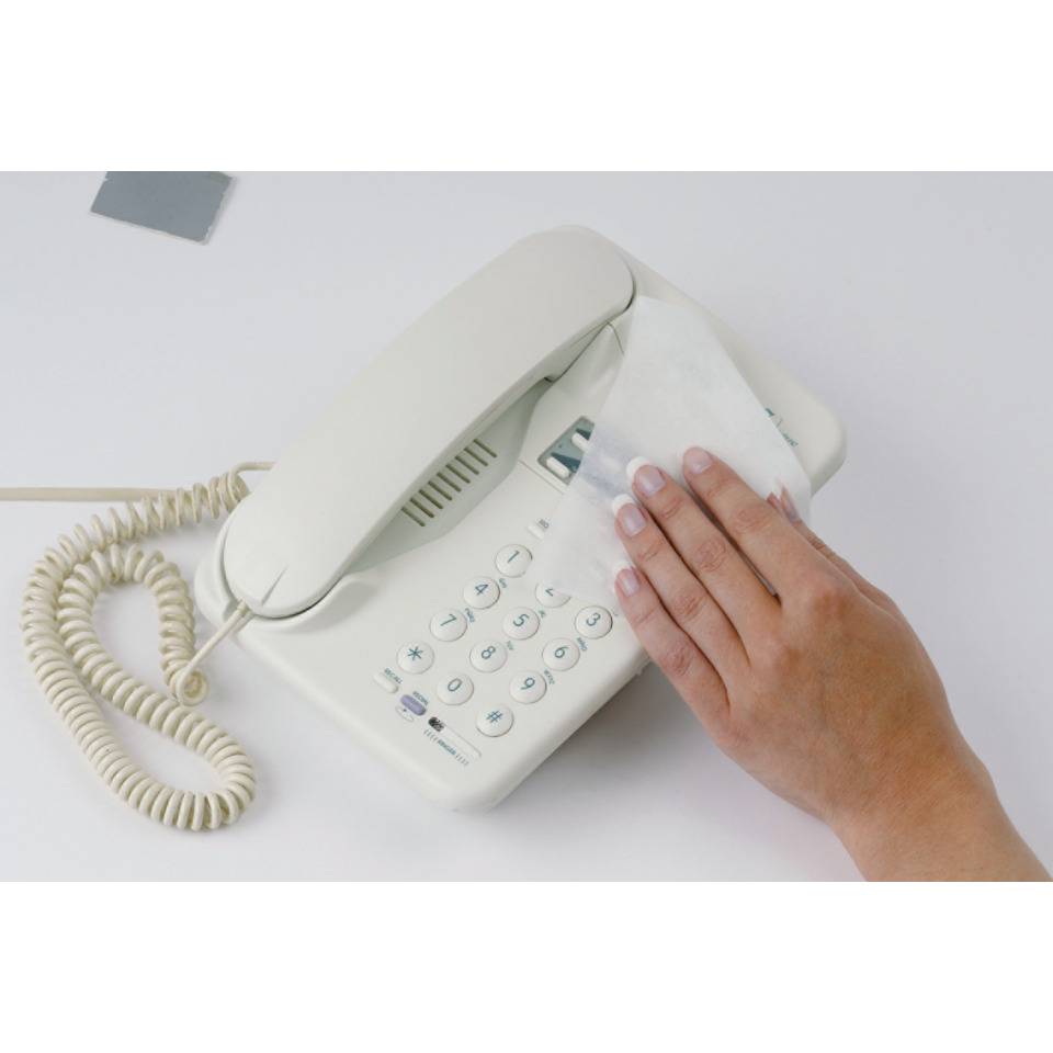 Reinigungstücher für Telefone, PCs, Tastaturen und alle harten Flächen-2