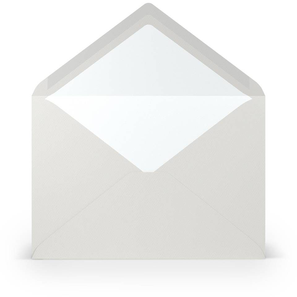 Briefhülle Paperado, C5, 100g/m², Seidenfutter, eisgrau RÖ-2