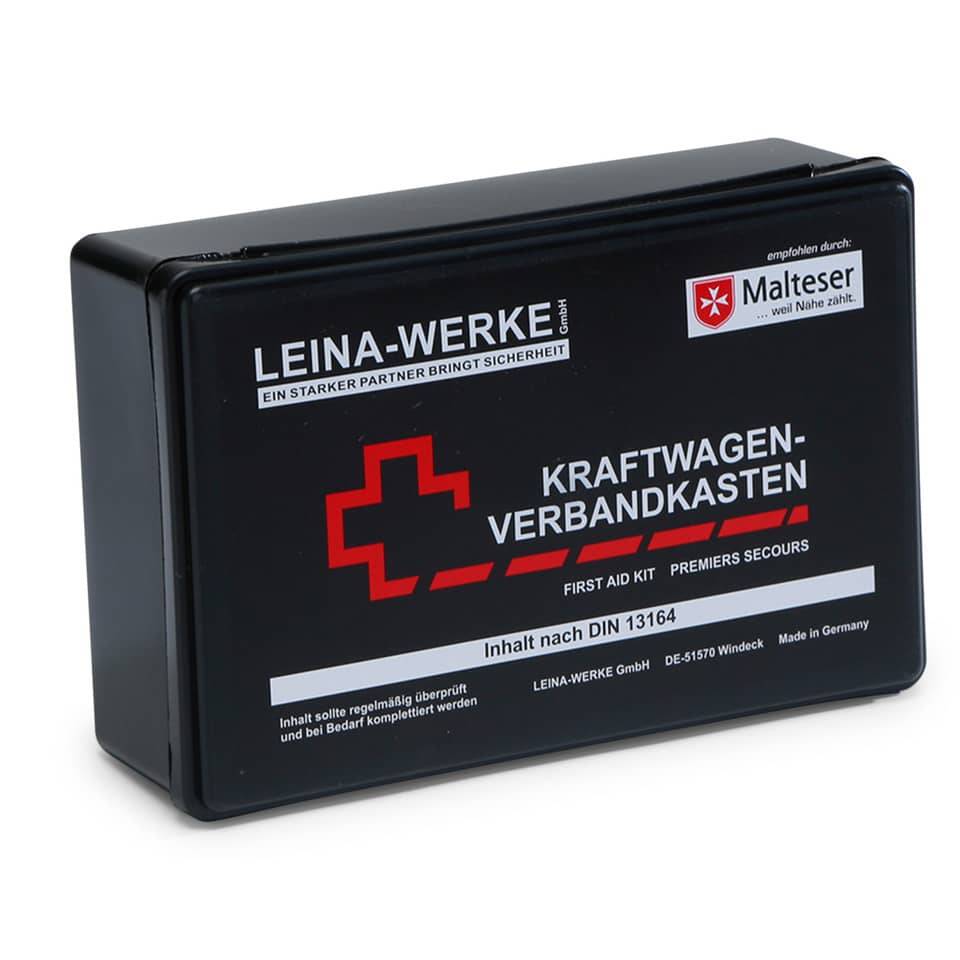 LEINA KFZ-Verbandkasten Standard, Inhalt DIN 13164, schwarz (89100071)-0