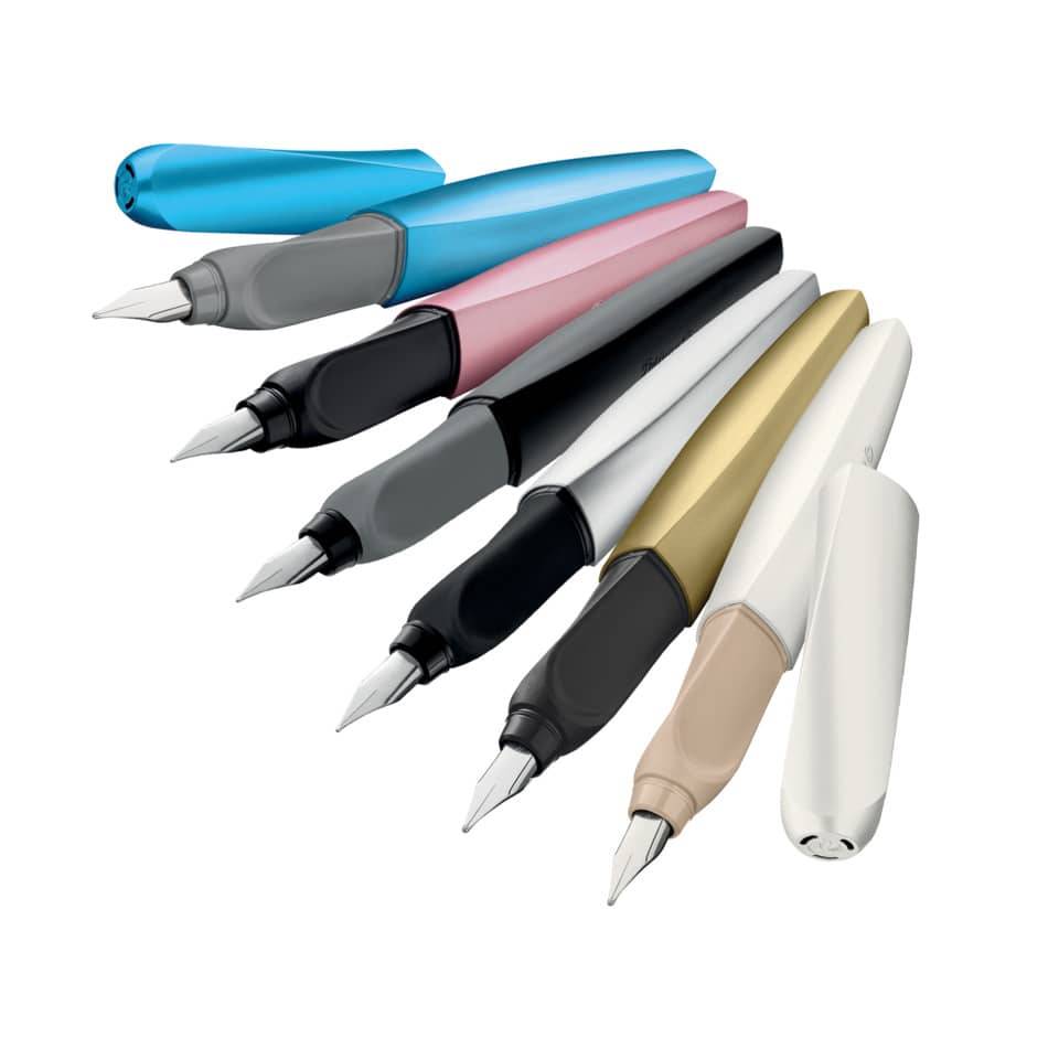 Pelikan Twist Füllhalter Frosted Blue, blau-metallic-4