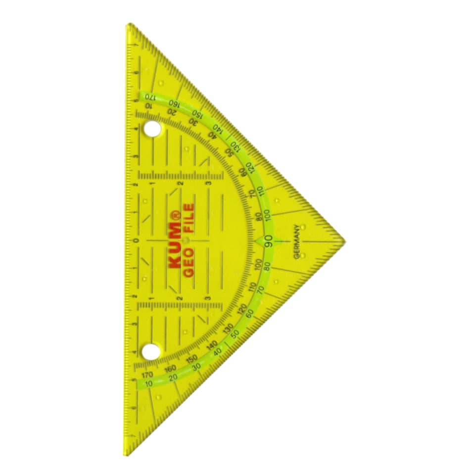Geometrie-Dreieck 261 Geo File 16cm farbig sortiert-1