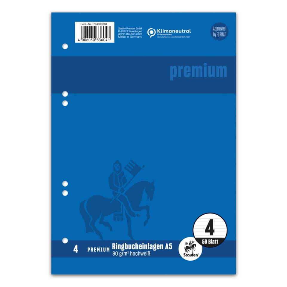Ringbuch-Einlage A5 50Bl