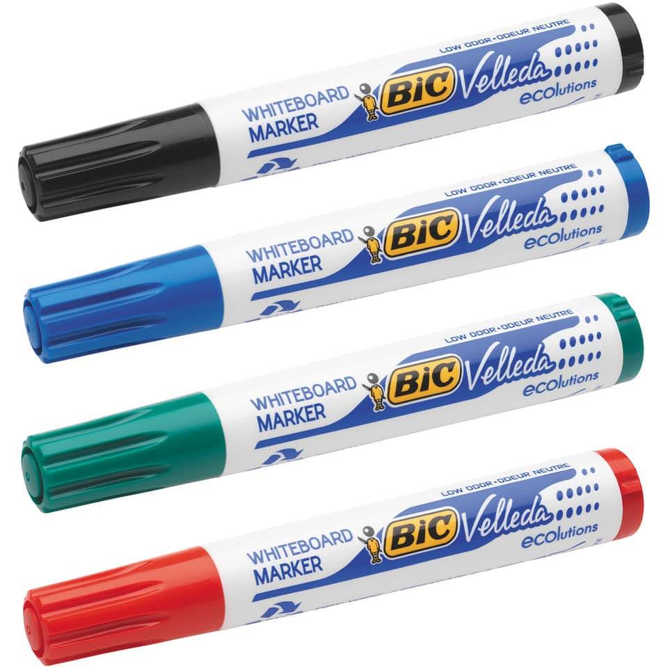 Whiteboard Marker Velleda - 1701 ECOlutions ca. 3 7 - 5 5 mm 4er Etui.-3