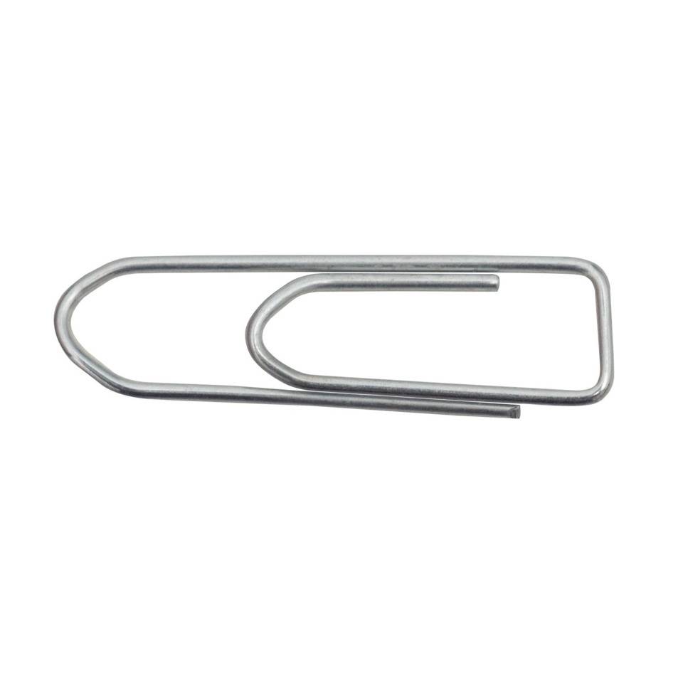 Briefklammer, Metall, 26 mm, verzinkt, Schachtel mit 100-3