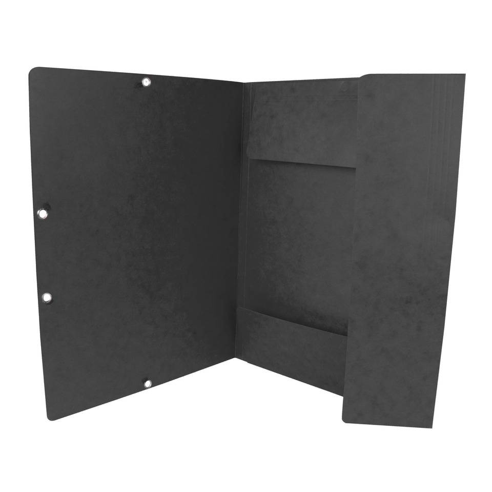 Eckspanner - Karton A4 mit Gummizug schwarz.-4