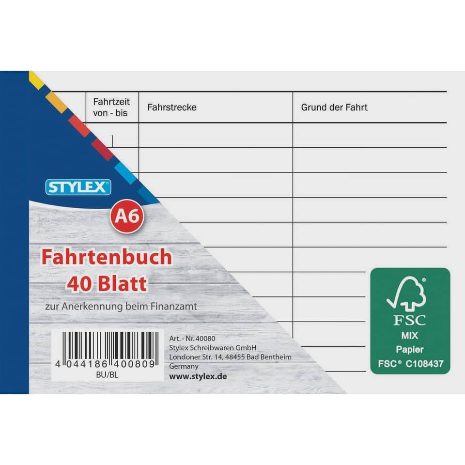 Fahrtenbuch A6 40Blatt-0