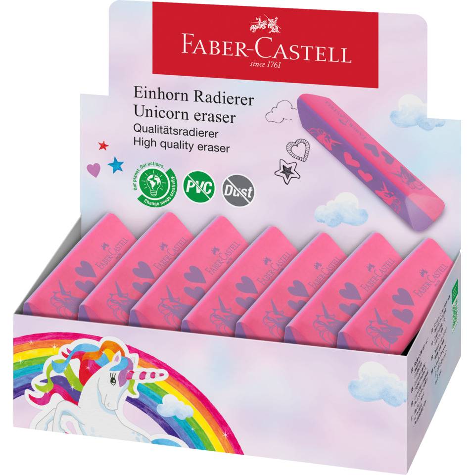 FABER-CASTELL - Radiergummi Einhorn Dust free pink/lila-2