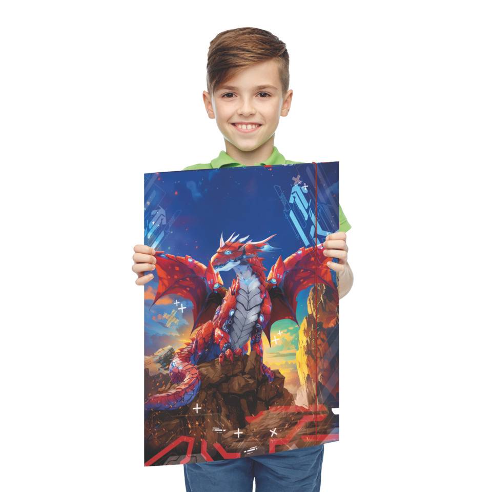 Zeichenmappe Robo-Drache, 320 x 430 cm, A3 RNK 45385-4