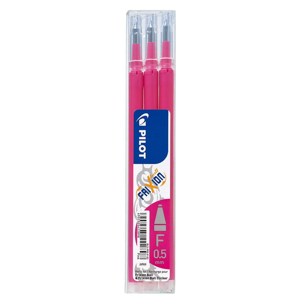 Tintenrollermine, für Frixion 2275, BLS-FR5-P-S3, 0,3 mm, pink, 3St im-3