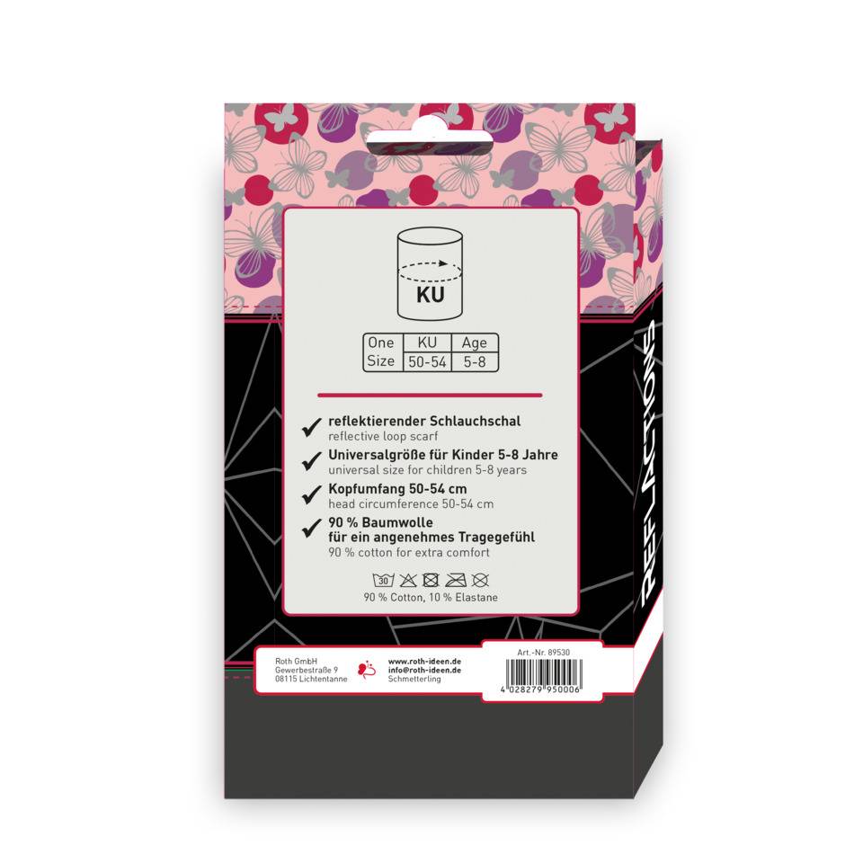 Roth Schlauchschal Schmetterling rosa 50.0- 54.0 cm 1 St.-3
