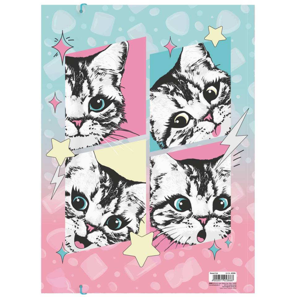 Zeichenmappe Sweet Cat, 320 x 430 cm, A3 RNK 45386-2