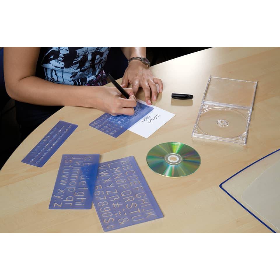 WEDO Schriftschablonen-Set, Schrifthöhen: 5 mm, 10 mm, 20 mm-4