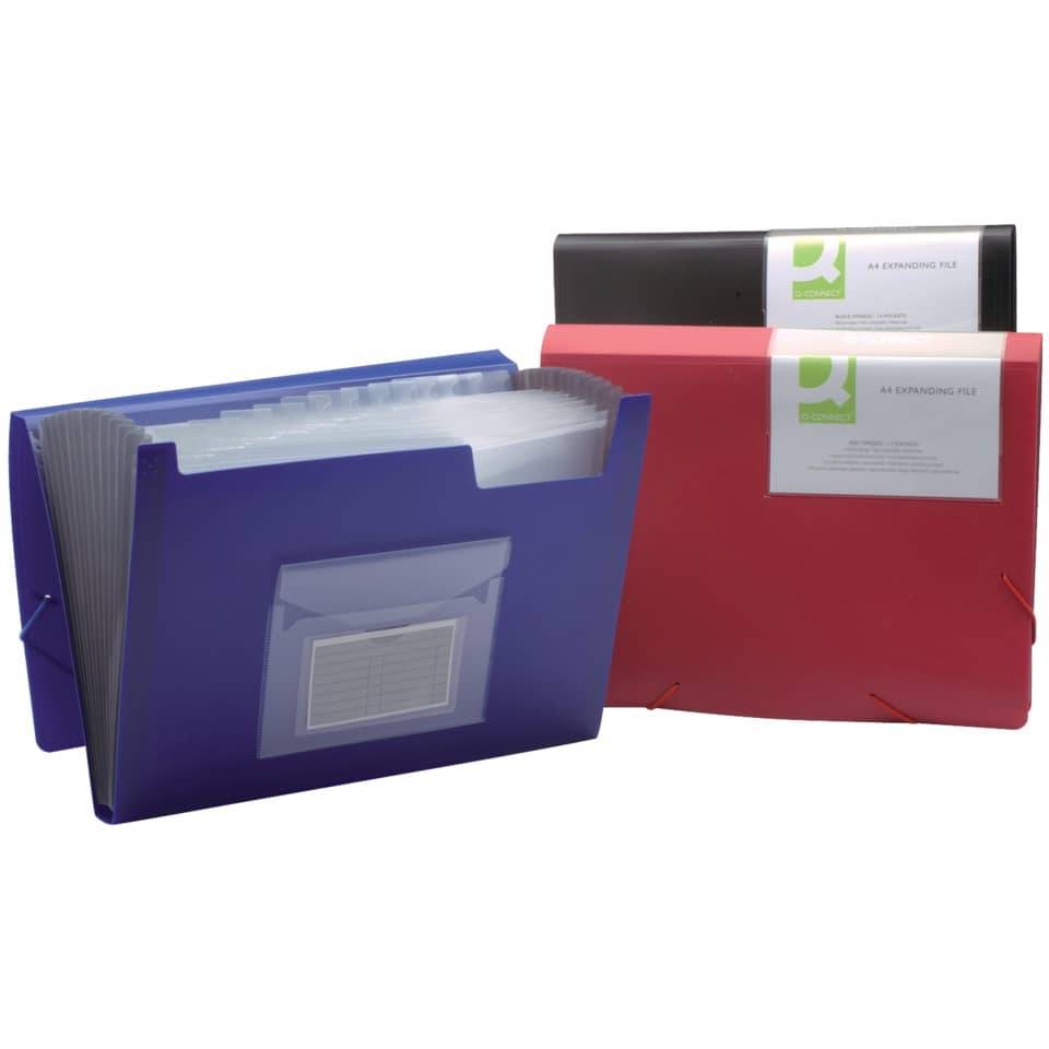 Fächermappen mit 13 Taschen - gedeckte Farben:-4