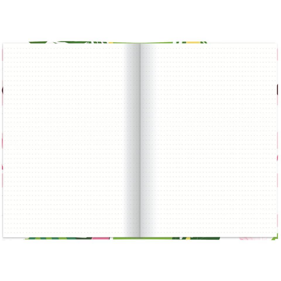 Notizbuch A5 Flamingo grün dotted 96 Blatt-4