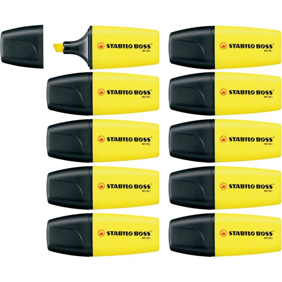 Textmarker Boss Mini gelb-4