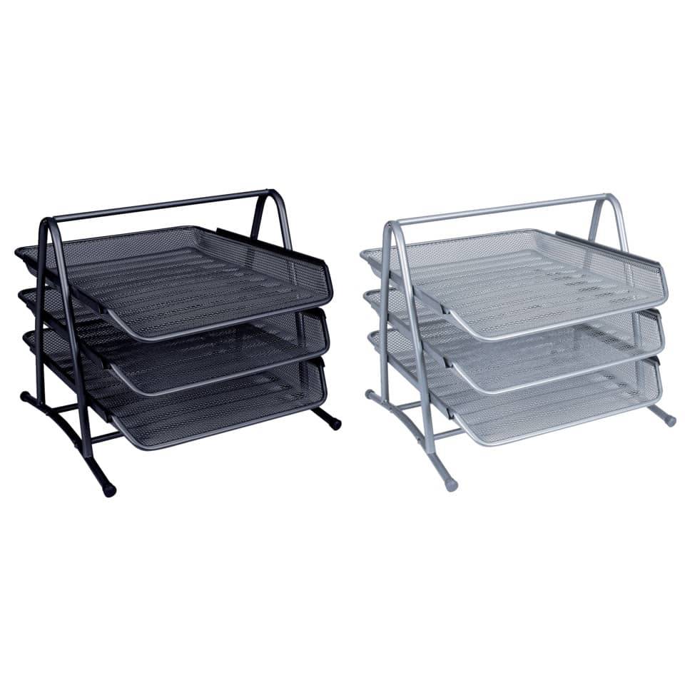 Briefablageset Metalldraht mit 3 Ablagefächer bis C4 --2