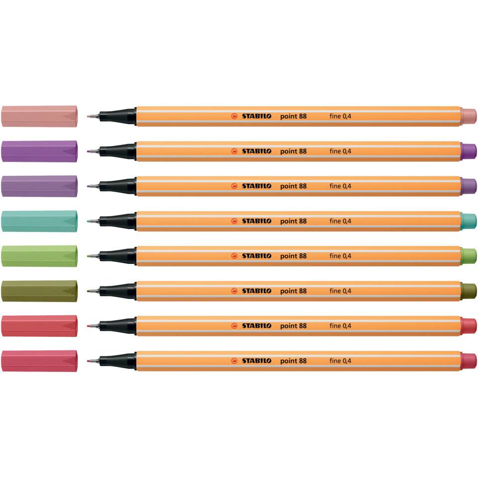 Fineliner point 88 Etui VE=8 Farben-3