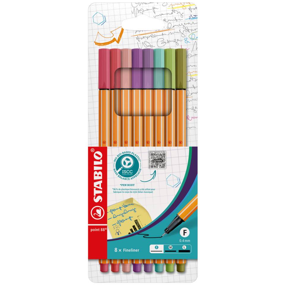 Fineliner point 88 Etui VE=8 Farben-4