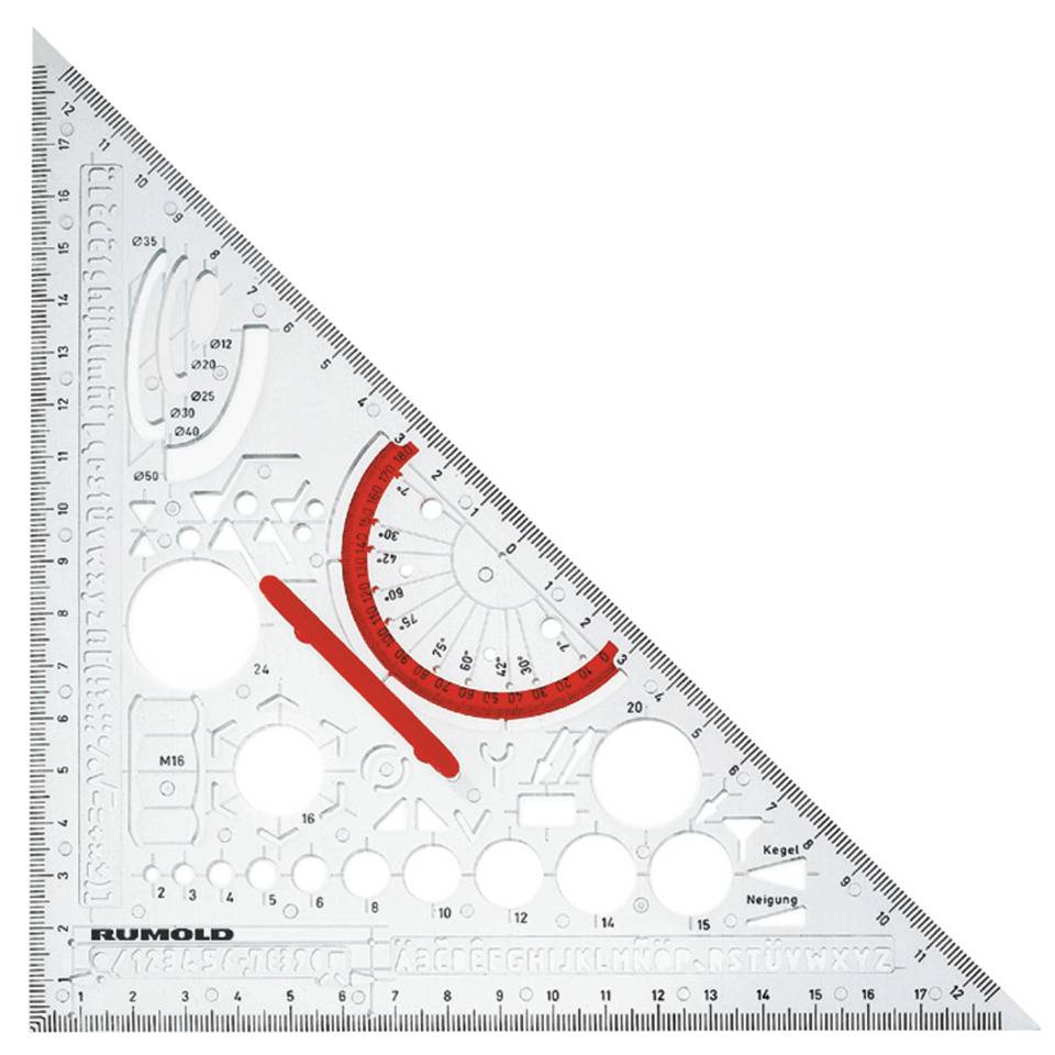 354210 Rumold & Zeichengerätefabrik Dreieck Metall-0