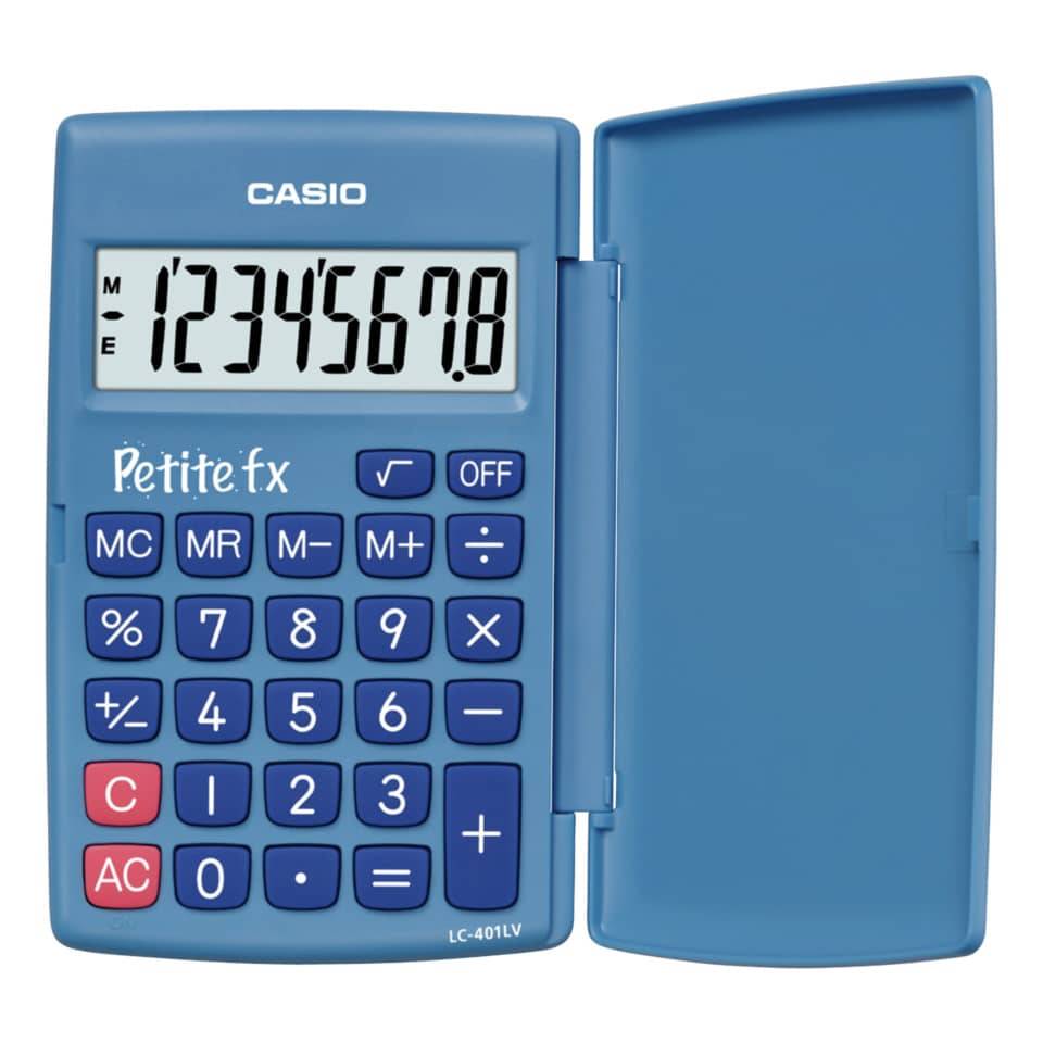 Taschenrechner LC-401 LV 8-stellig Batteriebetrieb blau-2