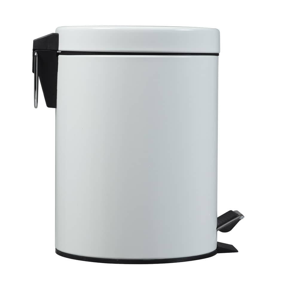 Treteimer Metall 5L weiß-2