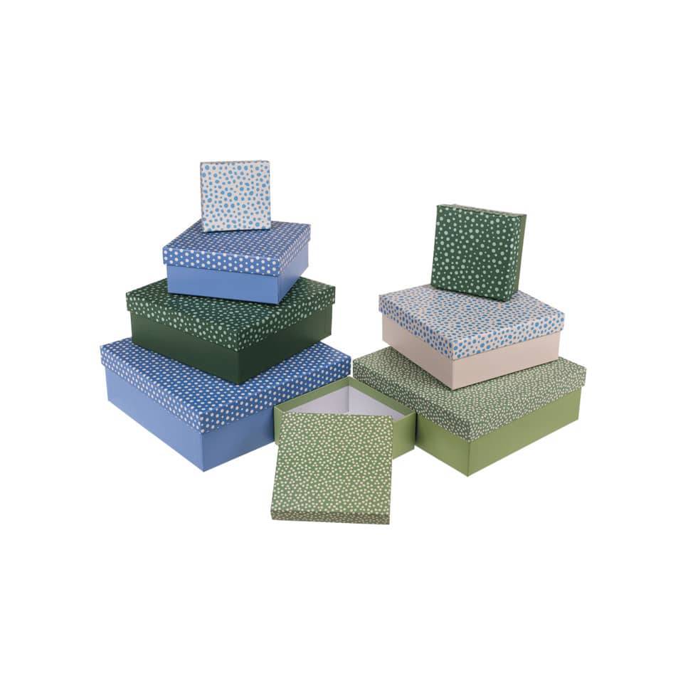 Geschenkkartonage 8er Set Minimalistic 4-fach sortiert-0