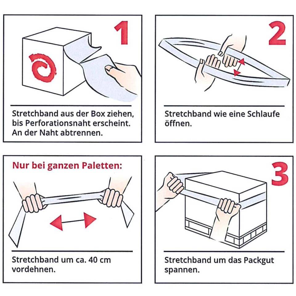 Stretchfolie in Box transparent WIHEDÜ 380.401-1