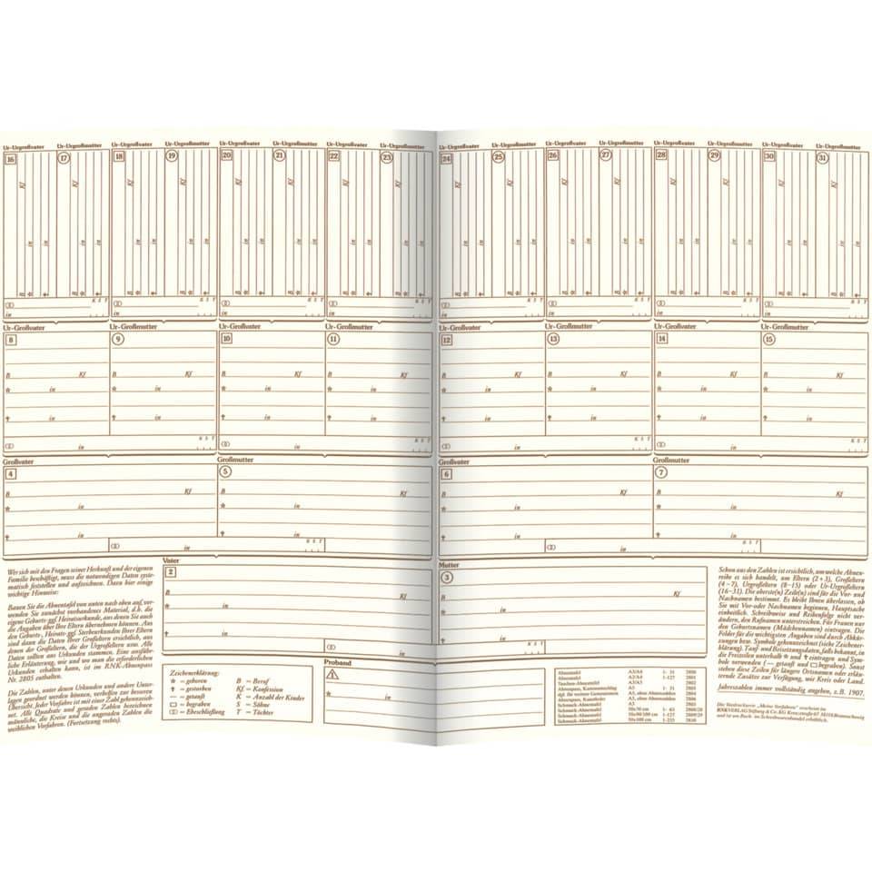 RNK Verlag Ahnentafel "Meine Vorfahren", DIN A3 (6530250)-2