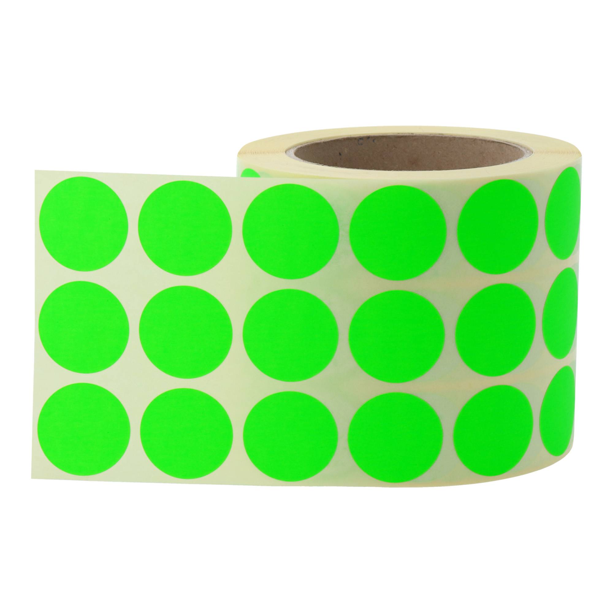 Labelident Papier Etiketten leuchtgrün Ø 30 mm, 3 Zoll, 3.000 Stück-4
