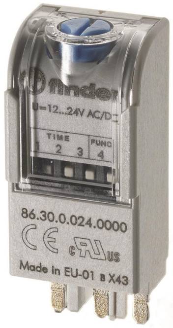 Finder Zeitmodul 86.30.0.024.0000 12-24VAC/DC Industriematerial Ind-Schaltgeraete-0