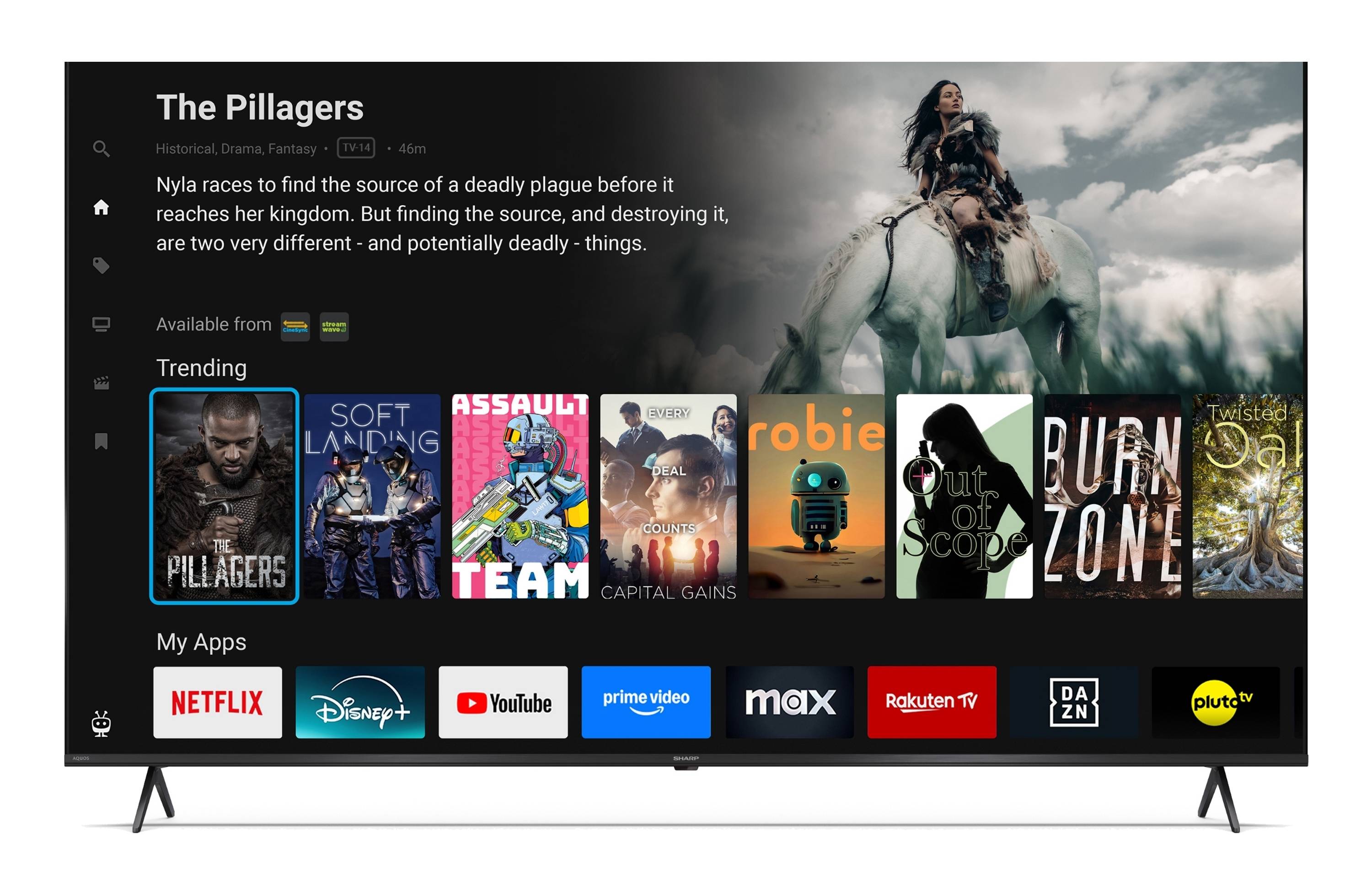 Sharp 65HM5745E QLED Fernseher 65 Zoll Smart TV by TiVo 4K UHD Fernseher mit HDR Dolby Vision (2026)-1