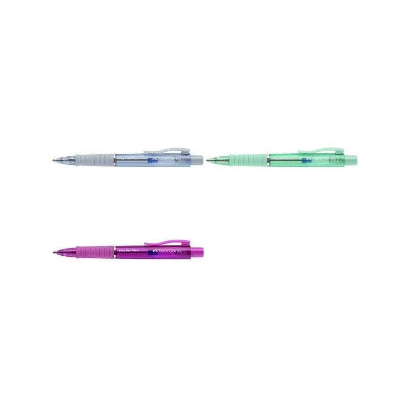 FABER-CASTELL Druckkugelschreiber POLY BALL VIEW, mint-0