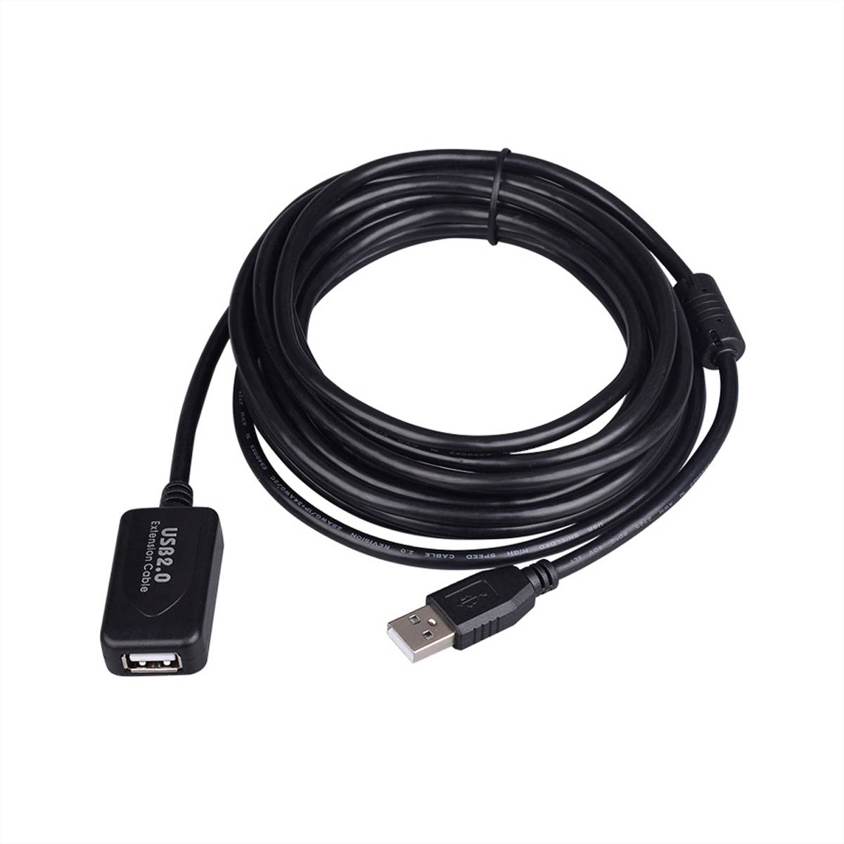 STANDARD USB 2.0 Verlängerung, aktiv, mit Repeater, schwarz, 5 m-3