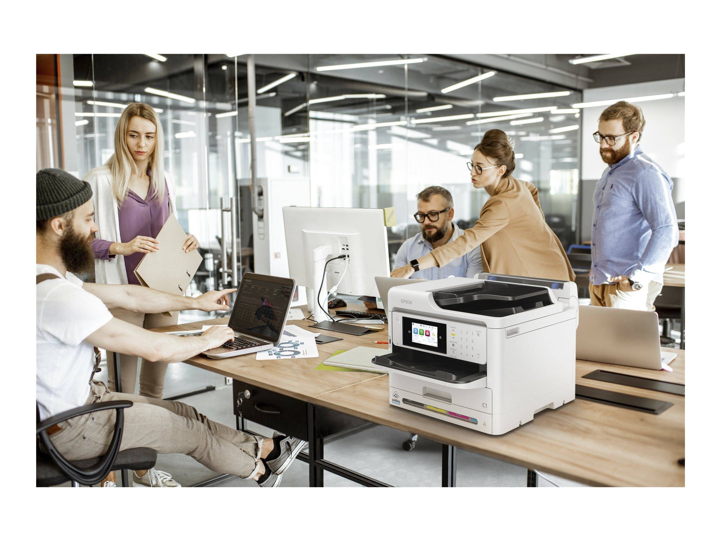 EPSON WorkForce Pro WF-C5890DWF Multifunktionsdrucker 4in1 Tintenstrahl Farbe A4 25s/m Drucker &-1
