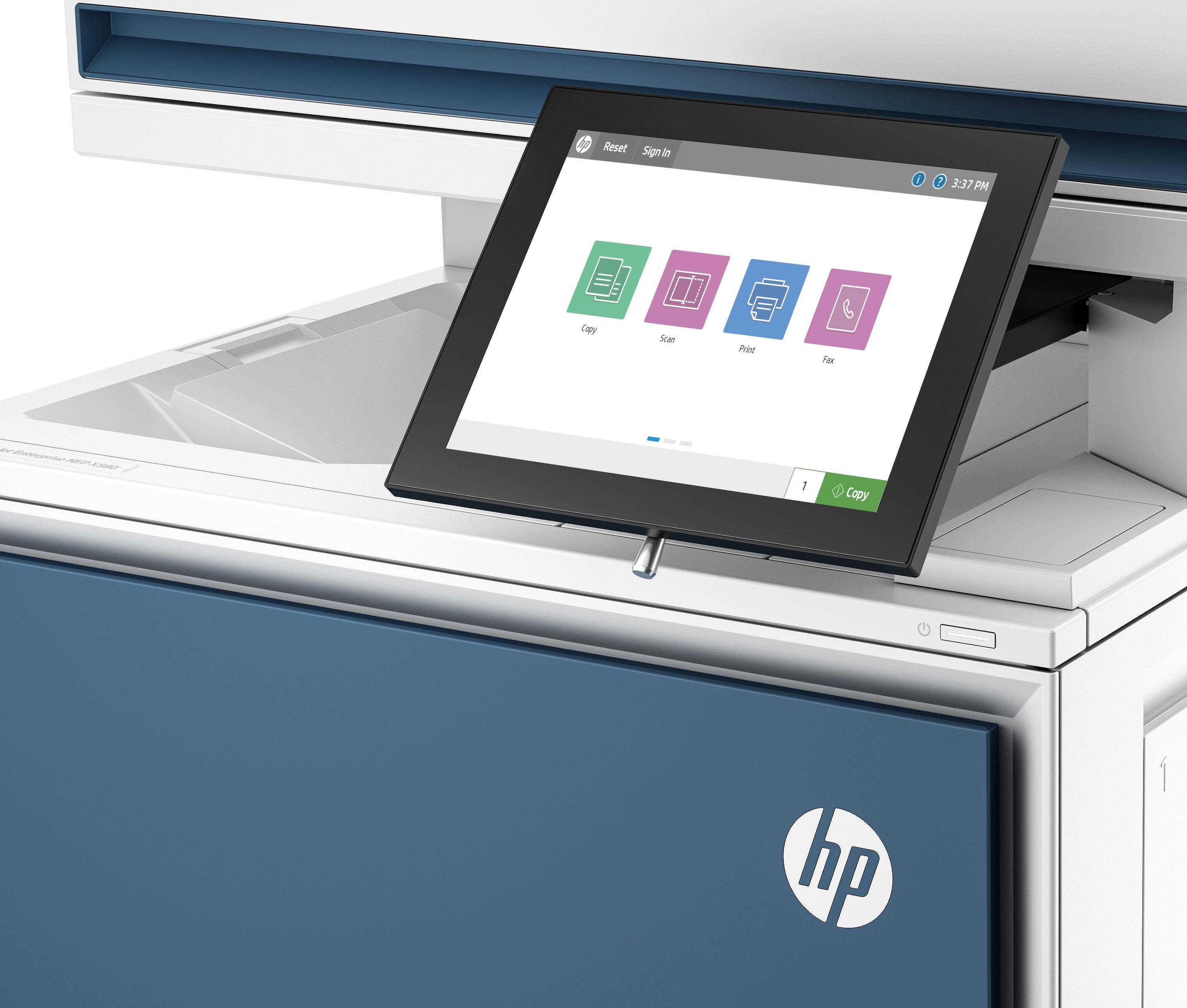HP Color LaserJet Enterprise MFP X58045dn Drucker, Drucken, Kopieren, Scannen, Faxen (optional), Automatische Dokumenten-1
