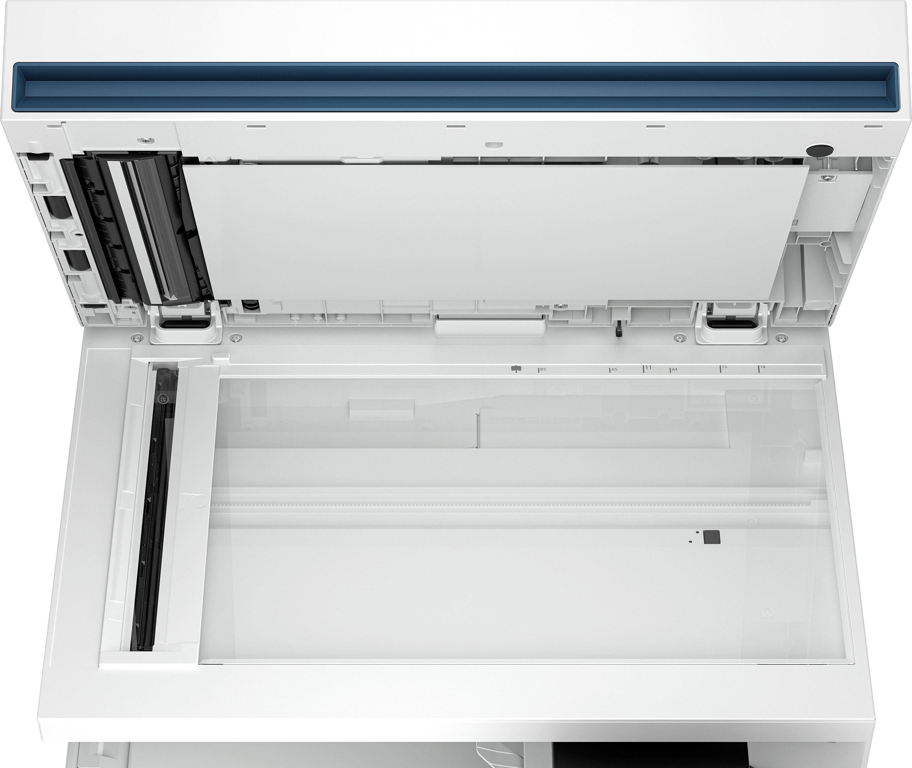 HP Color LaserJet Enterprise MFP X58045dn Drucker, Drucken, Kopieren, Scannen, Faxen (optional), Automatische Dokumenten-2