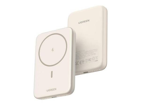 Ugreen Induktive Power Bank - Li-Ion - 5000 mAh - 18.5 Wh - 15 Watt - 3 A - PD 3.0, QC 2.0, USB BC 1.2 (24 pin USB-C)