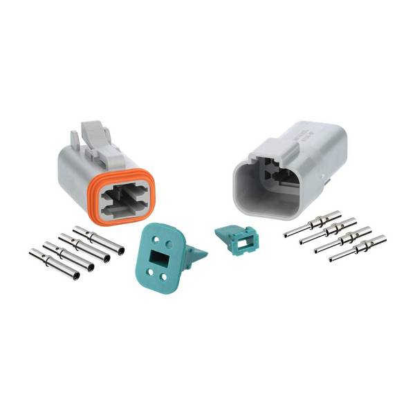 Amphenol AT4PS-CKIT, AS-4SM/F 104 SET-Steckverbindung AT-Serie 1xStift/1xBuchse