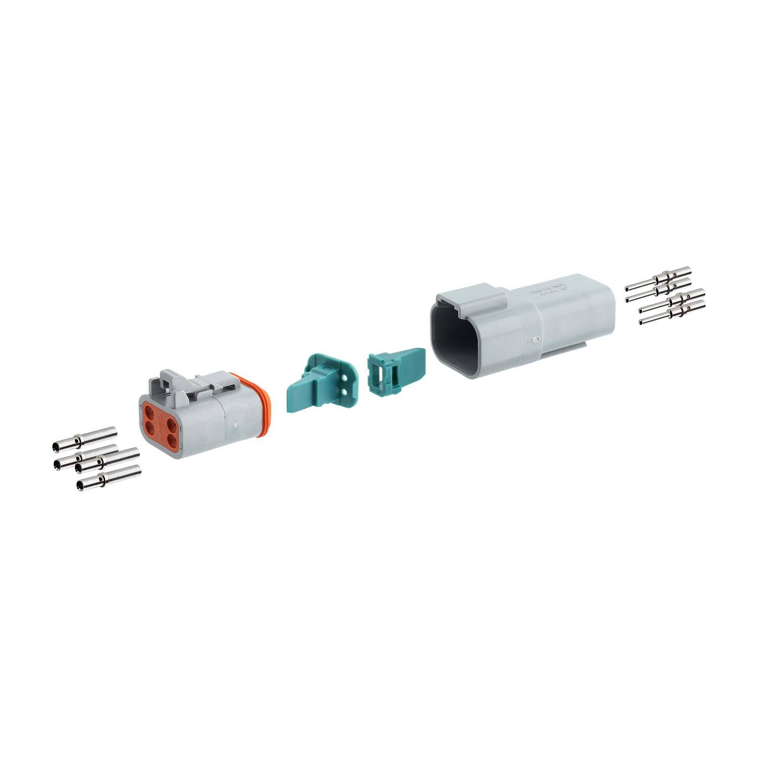 Amphenol AT4PS-CKIT, AS-4SM/F 104 SET-Steckverbindung AT-Serie 1xStift/1xBuchse-1