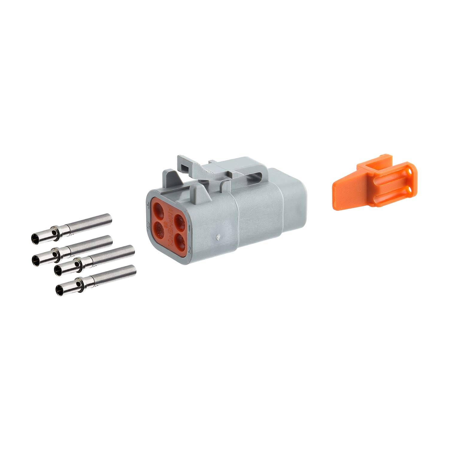 Amphenol AS-4SF 110 SET-Kabeldose ATM-Serie Buchse, 4-polig, Crimpanschluss Isolationsdurchmesser 1,35mm - 3,05mm,-3