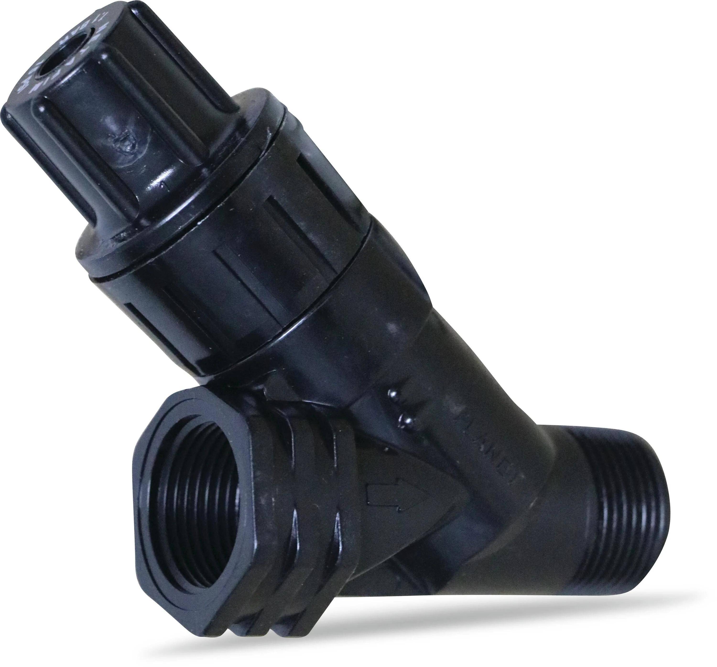 Netafim Druckminderer Kunststoff 3/4" Außengewinde x Innengewinde 10bar Schwarz Typ PRV 2000-1S-1