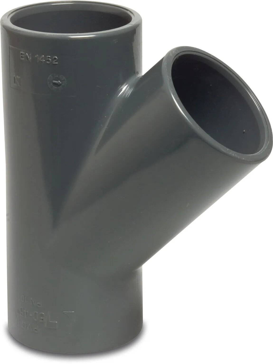 Profec T-Stück 45° PVC-U 20 mm Klebemuffe 16bar-0