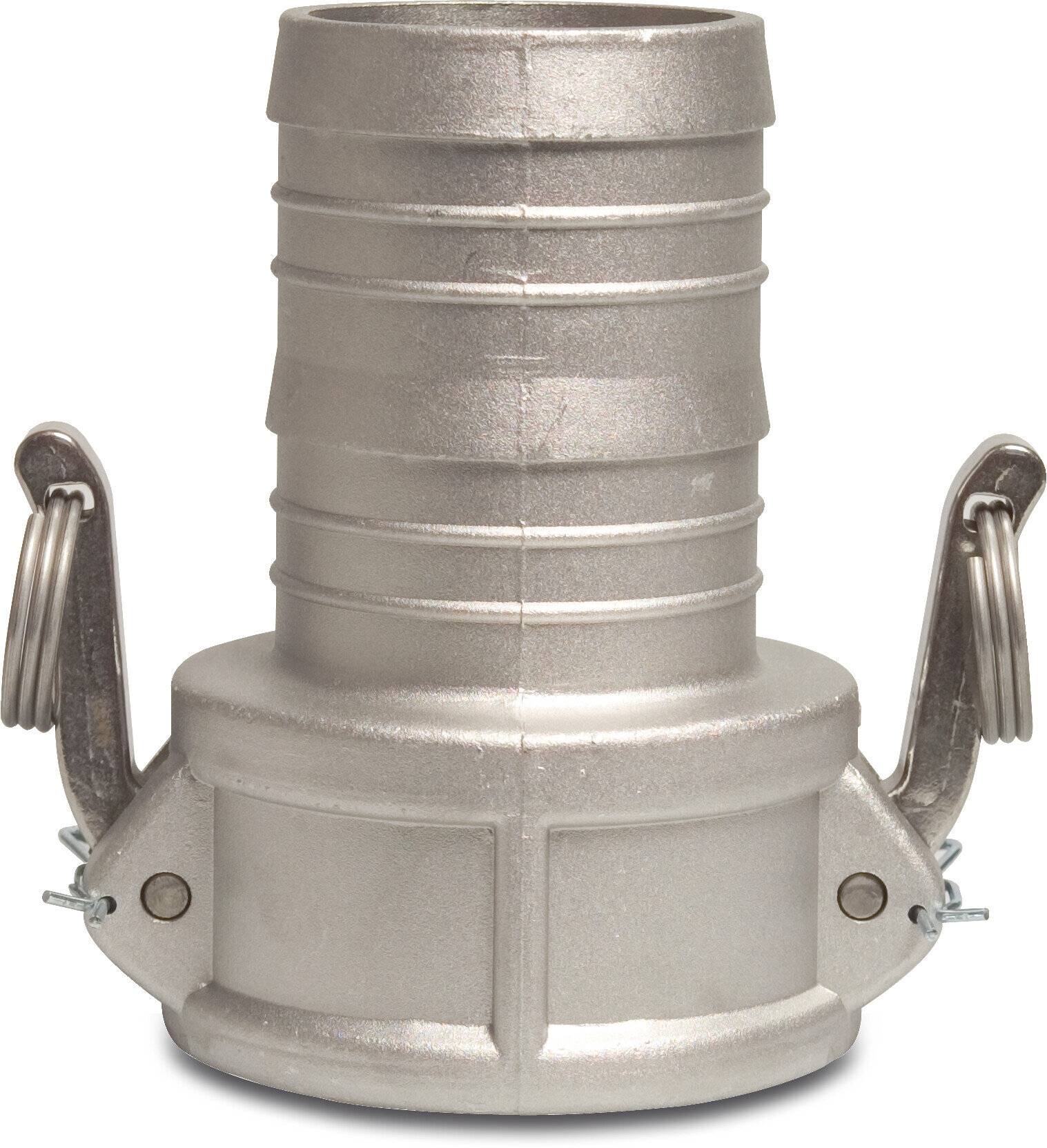Schnellkupplung Aluminium 2 1/2" x 63 mm M-Teil Kamlock x Schlauchtülle 10bar Typ Kamlock