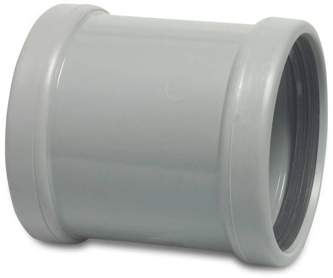 Reparaturmuffe PVC-U 250 mm SN4 Steckmuffe DN250 Grau-0