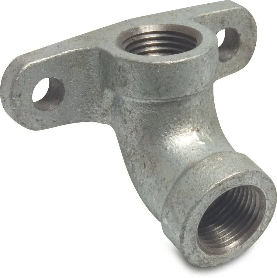 Tränkennippelhalter 30° Temperguss Verzinkt 1/2"-0