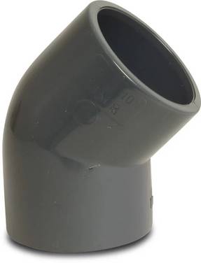 Profec Winkel 45° PVC-U 63 mm Klebemuffe 16bar