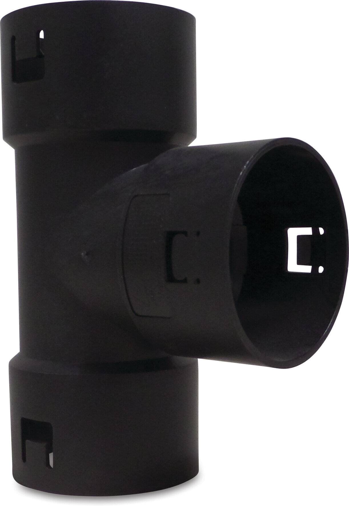 T-Stück 90° PP 125 mm Klick Muffe-0
