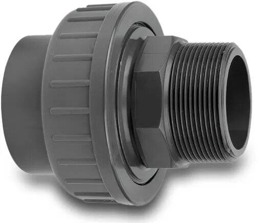 VDL Verschraubung PVC-U 3/4" x 25 mm Außengewinde x Klebemuffe 16bar-0