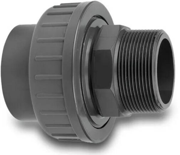 VDL Verschraubung PVC-U 3/4" x 25 mm Außengewinde x Klebemuffe 16bar