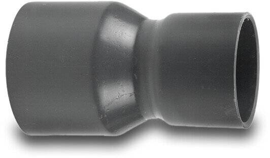 VDL Reduziermuffe PVC-U 160 mm x 110 mm Klebemuffe 6bar Grau Typ aus Rohr